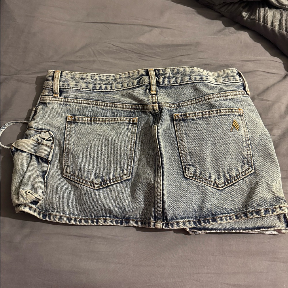 The Attico Denim Mini Skirt - Picture 2 of 6